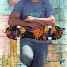 Halloween-geïnspireerde graffiti met zonnestraalpa