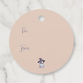 Halloween: Geist mit Hut -  Bedankjes Labels (Achterkant)