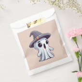 Halloween: Geist mit Hut - Bedankzakje (Gezegeld)