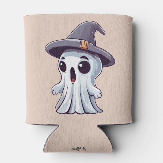 Halloween: Geist mit Hut -  Blikjeskoeler (Achterkant)