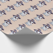 Halloween: Geist mit Hut - Cadeaupapier (Hoek)