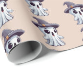 Halloween: Geist mit Hut -  Cadeaupapier (Rol Hoek)