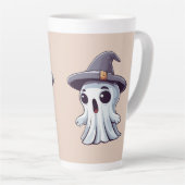 Halloween: Geist mit Hut - Latte Mok (Rechterhoek)