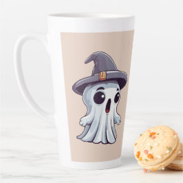 Halloween: Geist mit Hut - Latte Mok