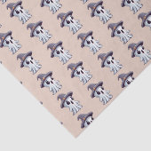 Halloween: Geist mit Hut -  Tissuepapier (Detail)