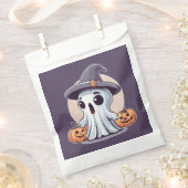 Halloween: Geist mit Kürbissen -  Bedankzakje (Geknipt)