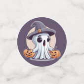 Halloween: Geist mit Kürbissen -  Confetti (Kleine voorkant)