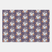 Halloween: Geist mit Kürbissen -  Inpakpapier Vel (Voorkant)