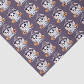 Halloween: Geist mit Kürbissen -  Tissuepapier (Detail)