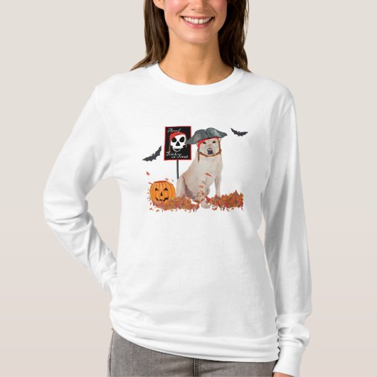 Halloween Gele Labrador Retriever T-shirt (Voorkant)