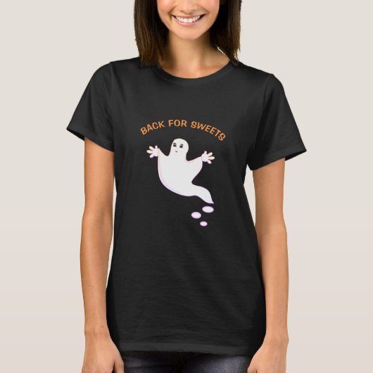 Halloween Gelukkig spook T-shirt (Voorkant)