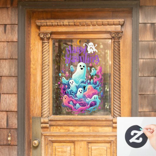 Halloween Gelukkig Spookje Raamsticker (Huis Deur)
