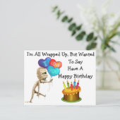 Halloween Gelukkige Verjaardag Briefkaart (Staand voorkant)