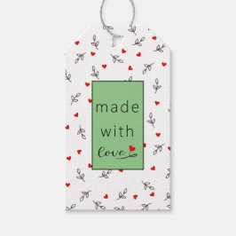 Halloween gemaakt met liefde Hart Cadeaubijlage Cadeaulabel