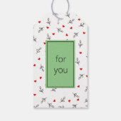 Halloween gemaakt met liefde Hart Cadeaubijlage Cadeaulabel (Achterkant)