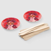 Halloween gemaskerde party hand fan handwaaier (Niet-gemonteerd)