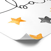 Halloween gender-neutraal baby shower welkomstteke poster (Hoek)