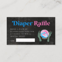 Halloween Gender onthullen Diaper Raffle Ticket