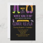 Halloween Gender onthulling Baby shower Kaart (Voorkant)