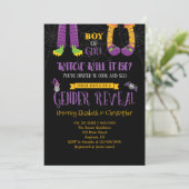 Halloween Gender onthulling Baby shower Kaart (Staand voorkant)