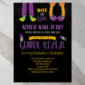 Halloween Gender onthulling Baby shower Kaart