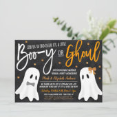 Halloween Gender onthulling Ghost Uitnodiging (Staand voorkant)