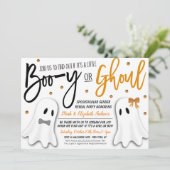 Halloween Gender onthulling Ghost Uitnodiging (Staand voorkant)