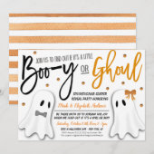 Halloween Gender onthulling Ghost Uitnodiging (Voorkant / Achterkant)