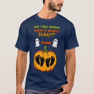 Halloween Gender onthulling Twins Baby shower Part T-shirt