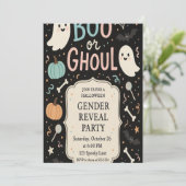 Halloween Gender Reopenbaarmakingsfeest Kaart (Staand voorkant)