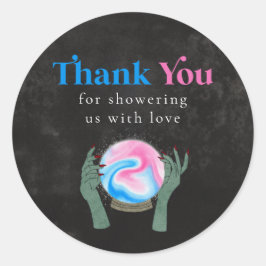 Halloween Gender Reopenbaarmakingsfeest Ronde Sticker