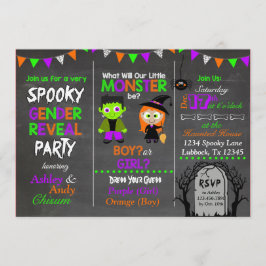 Halloween Gender Reopenbaart Uitnodiging