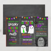 Halloween Gender Reopenbaart Uitnodiging (Voorkant / Achterkant)