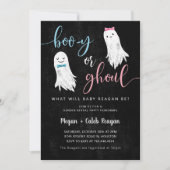 Halloween Gender Reopenbaart Uitnodiging | Booy of (Voorkant)