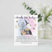 Halloween Gender Reveal Books voor Baby kaart. Informatiekaartje (Staand voorkant)