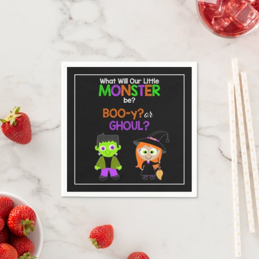 Halloween Gender Reveal Papieren servetten (Insitu)