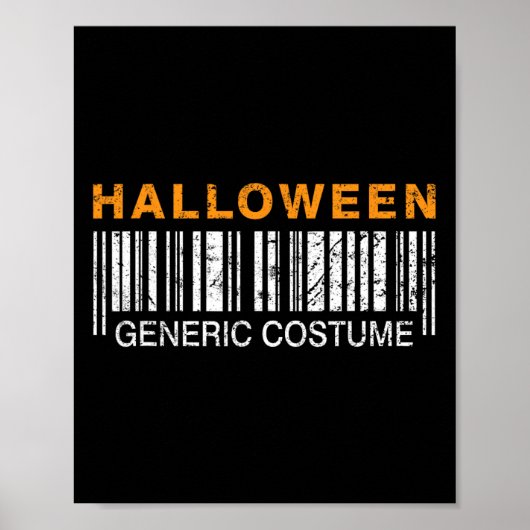 Halloween generiek kostuum grappig poster (Voorkant)