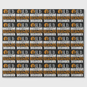 Halloween geobsedeerd spookhuis zwart cadeaupapier (Vlak)