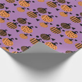 Halloween Geometric Confetti Pumpkins Cadeaupapier (Hoek)