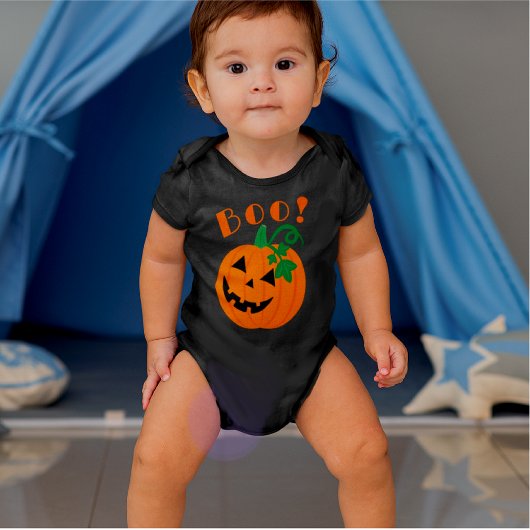 Halloween gepersonaliseerde Jack O Lantern Boo Romper
