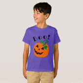Halloween gepersonaliseerde Jack O Lantern Boo T-shirt (Voorkant volledig)
