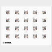 Halloween Gepersonaliseerde Naam Ronde Sticker (Vel)