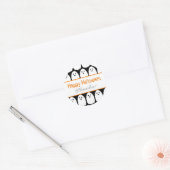 Halloween Gepersonaliseerde Schattigee Geesten Ronde Sticker (Envelop)