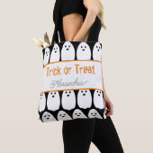 Halloween Gepersonaliseerde Schattigee Geesten Tri Tote Bag (Dichtbij)