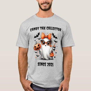 Halloween gepersonaliseerde "Snoep Tax Collector" T-shirt