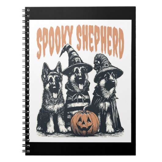 Halloween German Shepherd.jpg Notitieboek (Voorkant)