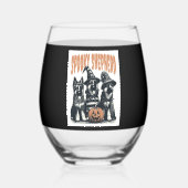 Halloween German Shepherd.jpg Wijnglas Zonder Voet (Voorkant)