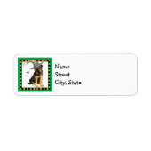 Halloween German Shepherd Label (Voorkant)