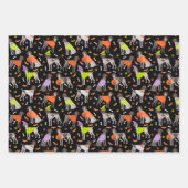 Halloween German Shorthaired Pointer Inpakpapier Vel (Voorkant 3)