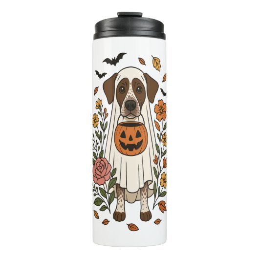 Halloween German Shorthaired Pointer Thermosbeker (Voorkant)